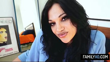 Curvy Latina Stepmama Mona Azar Delivers A Good Luck Fuck To Her Stepson