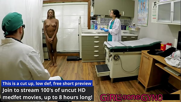 Ebony Freshman Giggles Gets Mandatory New Pupil Physical By Doctor Tampa & Aria Nicole! Full Movie Only At GirlsGoneGyno Reup