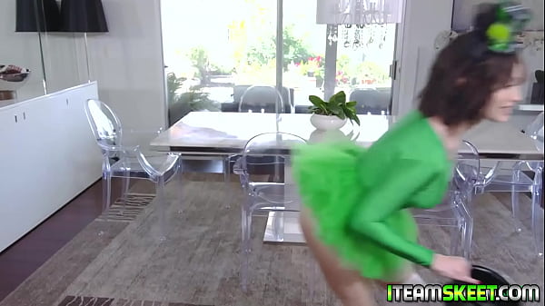 Seductive Liv Frenzied Is An Adorable Green Leprechaun