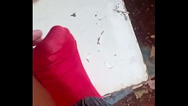 Sultry Teenager Boy Wallop His Footy Sole