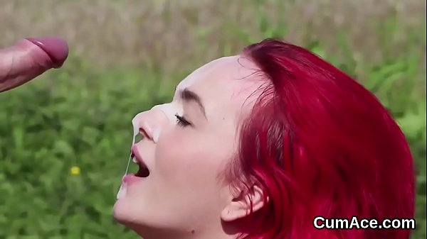 Randy Smokeshow Gets Cream Seed On Her Face Gobbling All The Spunk