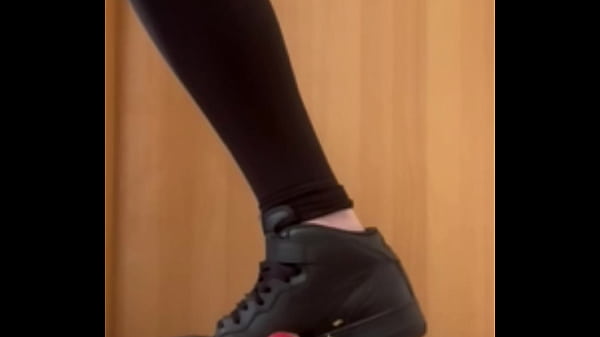 Smashing Apple Under My High Top Sneakers
