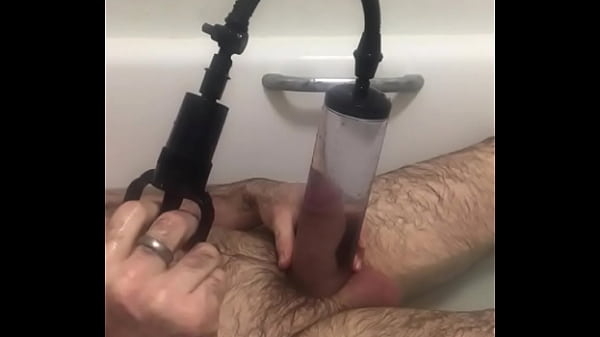 Trying Out Penis Jack In Bathtub