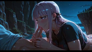 Moonlit Seduction: The Night His Massive Cock Became My Starry Sky And Filled My Clenched Booty With Spunk - [AI]