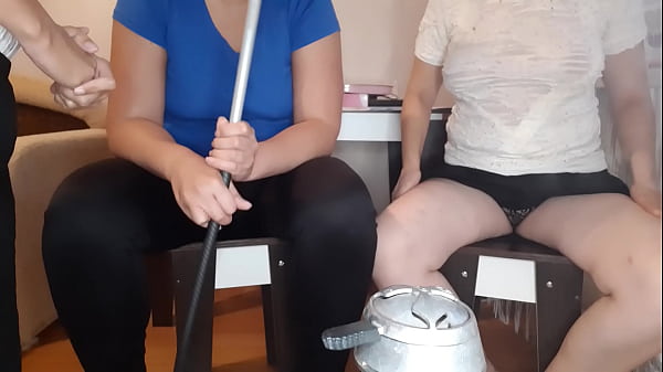 In A Hookah Bar In A VIP Room, A Waitress Tongued Honeypots Me And My Babe And Brought Us To Climax - Lesbian Illusion Gals