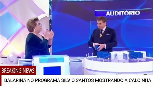 BALARINA NO PROGRAMA SILVIO SANTOS MOSTRANDO A CALCINHA