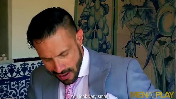 MENATPLAY Sporty Ricky Blue Ass Play Smashes Businessman In Suit