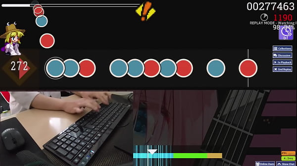 PlusPearPi Plays Osu!taiko Really Well With His Hand Work