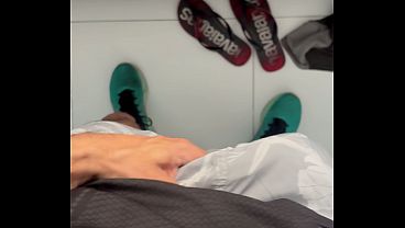 Massive Shaft In Shorts Without Underwear Presenting Off Its Size.