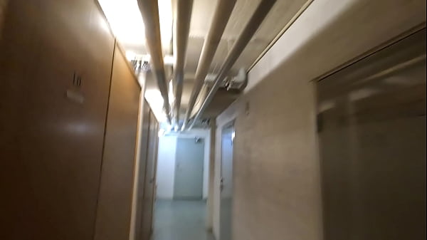 Bare Walk In Public Basement