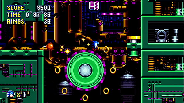 Metallic Madness Zone Act 2 - Gameplay Sonic Mania (sin Comentar)