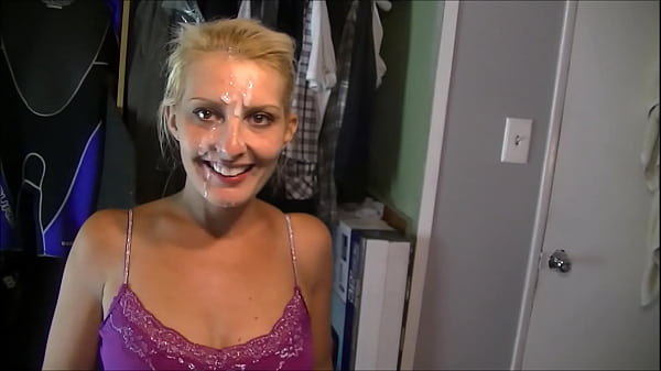 Ava Hughes Cute Face Blanketted In Spooge