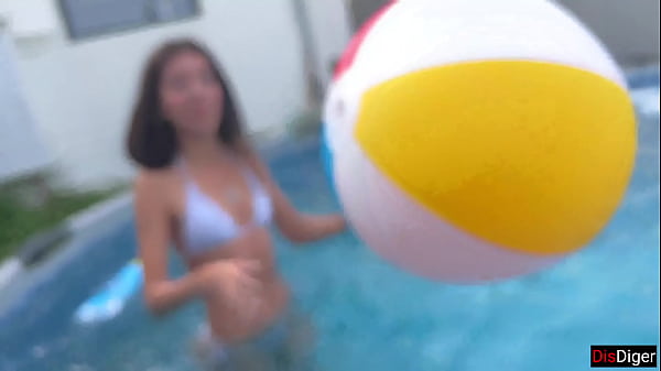 Crazy Group Pounding Party By The Pool Hardcore Pounding And Creampie