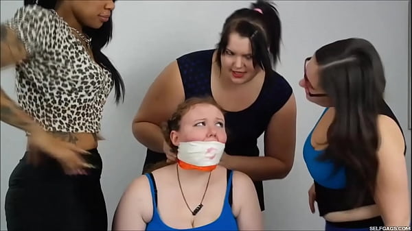 Slutty Hoe Turned Gagged Slave By Three Lesbian Ladies Who Treasures Gulping Dolls!