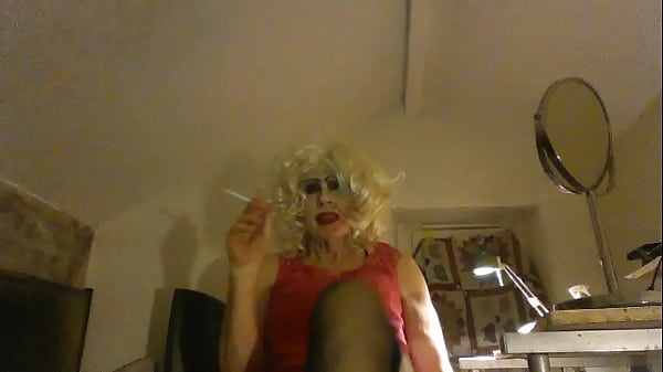 Sissy CumDump, CD Sarah Millward, Smokes And Tries To Look Sexy, Like A MATURE Tart