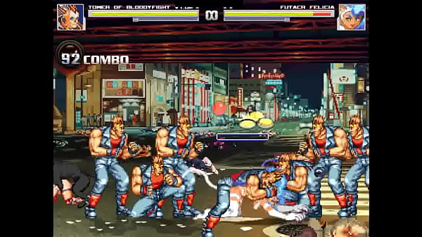 Hentai Mugen Felicia Group Pounding