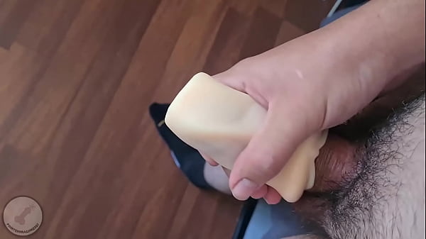 Jerking Off With This Dainty Fleshlight