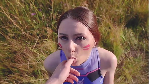 Almost Caught: D.VA Worships That Enormous Stepbrother's Rod And Risky Blowjobs - Character Dress POV Overwatch