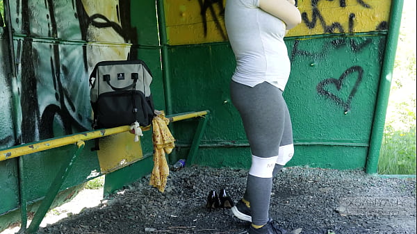 My Shiny Stockings In Public Caught The Attention Of An Outsider, I Had No Choice .... Cum On Panties Is This Adultery? - XSanyAny