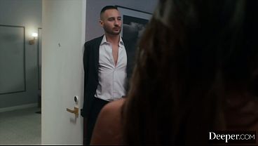 Deeper. Little Duo Nikki Nicole And Jojo Austin Tantalize Him Into Smashing Their Snug Cunts In A Menage He Won’t Regret