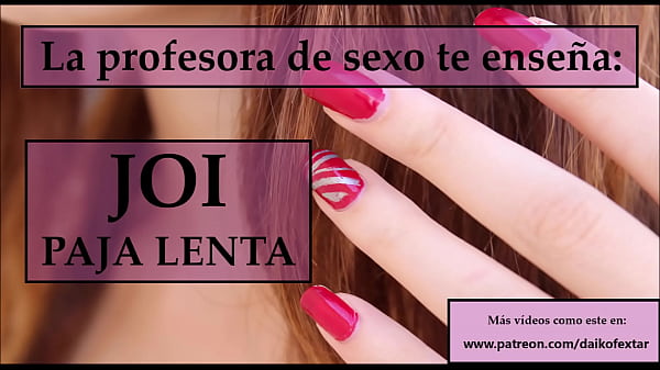 Sigue Las Intrucciones De La Profesora Para Masturbarte. JOI.