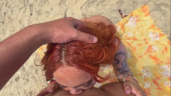 Stranger Plows Me On A Naked Beach After I Swallow Him — Genuine Peeping Caught Jerking Off Watching Us