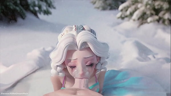 The Cold Never Bothered Me Anyway Kristoff. Elsa Serving A Deceiving Fellatio In The Snow.