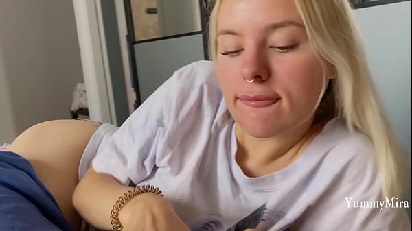 Lovely Fair-haired Swallows Boner And Takes A Spooge In Maw - Home Video