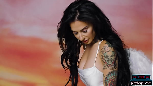 Big-breasted STEPMOM Joanna Sweetheart Flaunts Her Tantalizing Frame With Tattoos For Playboy