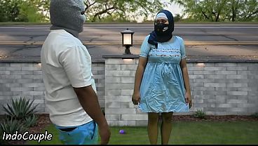 Hijab Muslim Student Jogging In Public Bj For Money
