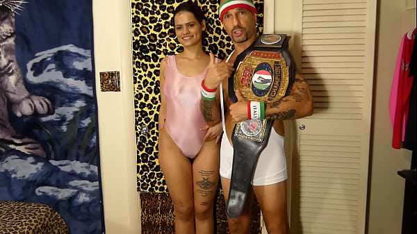 PORNSTAR CHAMPION VS CHICKS IN FULL NELSON WRESTLING CRADLE CHALLENGE MATCH