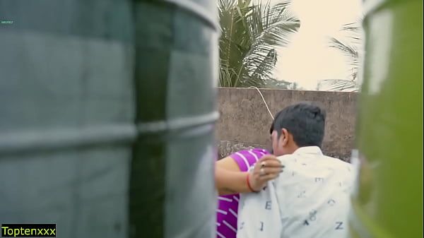 Hindi Genuine Sultry Sex At Roof! Plz Don't Fill Her Up Cooch