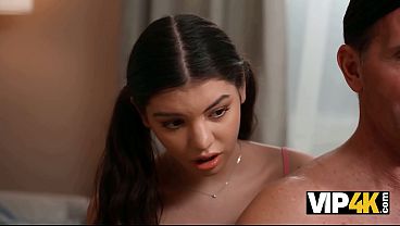 VIP4K. I Wanted My Babe To Help My StepDaddy, But Instead He Helped Her Experience Her First Release
