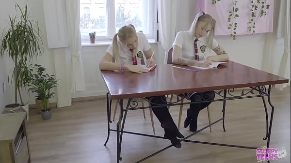2 Lesbians Splitting 1 Dick - 3some Blindfolded Double Fellatio - Trailer#02 Mimi Cica & Lulu Love