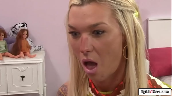 Stacked Shemale Aubrey Kate Milking Nuts