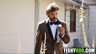 Prom Night Two Couples In The Limo Fiona Frost, Sky Wonderland, Lana Gee, Nade Kinky