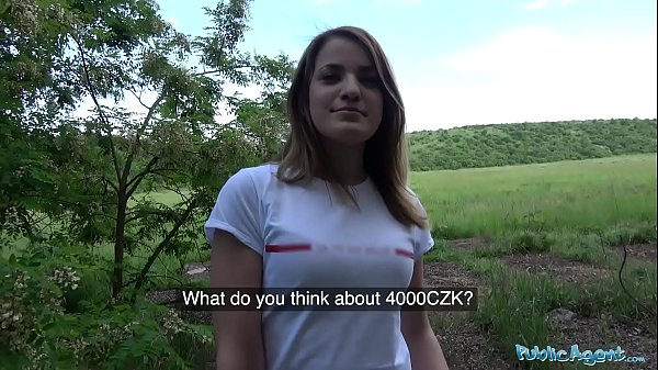 Public Agent Dainty Boobed Sweetie Plows In Woods