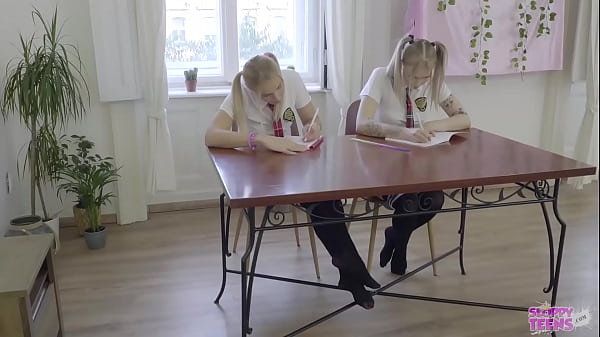 Two Honeys Being STRIPED And SCREWED During A Dictation - Trailer#03 Mimi Cica & Lulu Savor