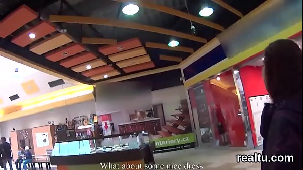 Attractive Czech Darling Gets Teased In The Shopping Centre And Probed In Pov