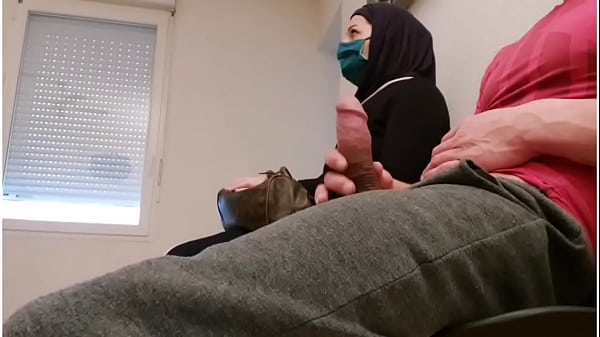 Pervert Doctor Puts A Hidden Camera In His Waiting Room, This Muslim Hoe Will Be Caught Red-handed With Empty French Testicle