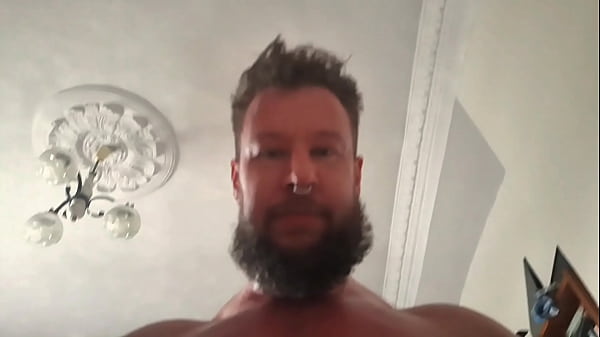 Bearded Russian Bear Fucks A Bloke And Spits At Him