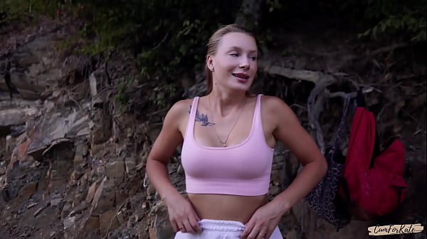 Unscripted Sex Vlog In The Forest. She Jokes A Lot And Guzzles Load