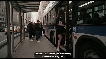 An Outsider Grabbed Me On A Public Bus! He Inserted A Shaft Into My Virgin Asshole! [AI]
