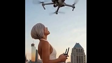 VixenVictoria Dances Wild For The Drone, Wind Steals It, Then Stuffs You Quiet So You Don’t Talk - AI Generated