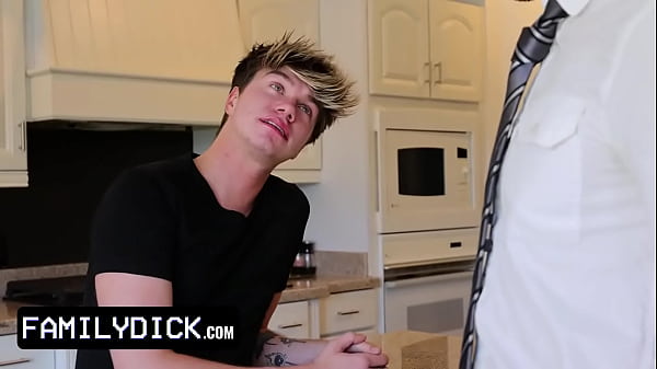 Step-Father Is Determined To Reveal His Insecure Stepson That He’s Sizzling By Railing His Rear -FamilyDick