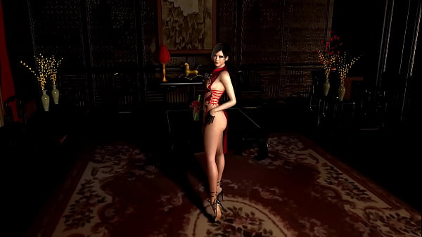 Demure Spy Ada Wong In Skimpy Red Dress Ready To Exchange Her Frame For Info