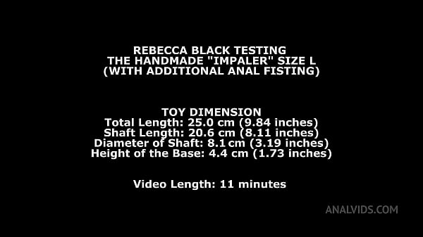Rebecca Black Testing The Handmade "Impaler" Size L (With Additional Backdoor Full-hand Play) TWT075