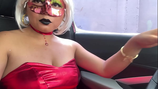 Of Dark Inclinations!! The Most Sex-obsessed Bitch Masturbates In The Car Like A Dog Disturbed By Sexual Covets On Christmas Day.
