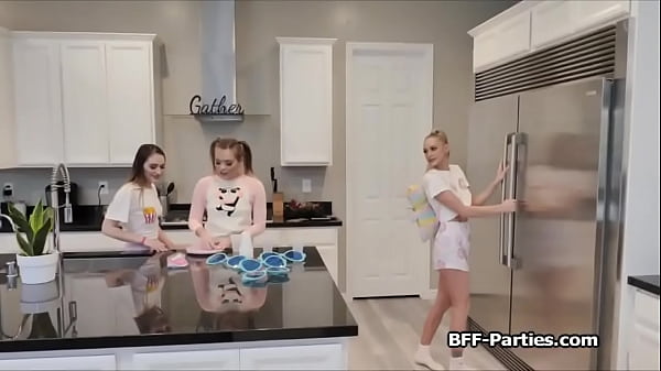 Pajama Babes Choking On Huge Cock In Quad Scene