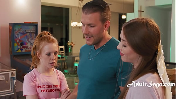 Tiny Babes Fight For Same Man - Codey Steele Madi Collins, Myra Mewls